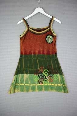 Rising International tie dye tank top y2k boho womens (as-is)